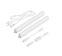 Parlat Luces LED bajo el armario Rigel, cada una de 31,3 cm, con interruptor, cada una de 397 lm, blanco cálido, juego de 2