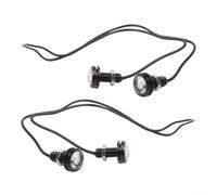 Luces LED para drl 12V 15W Amarillo Coche 4uds Luces LED para | hielo intenso, 12V 15W, uso diurno y señal, pack de 4 unidades, visibilidad mejorada(Blue)