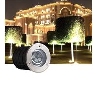Luces LED para exteriores - 15° ajustable IP67 impermeable foco enterrado bajo volta 24 V iluminación de jardín perfecto para patios par y decoración al aire libre - 5 W verde