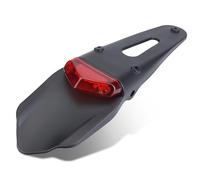 Luces LED Para Guardabarros Trasero, Luz De Moto Luces De Matrícula ABS Reflector Luz Trasera De Freno Trasero Luz De Seguridad De Advertencia De Motocicleta Para Moto, Moto De Cross(Rojo)