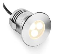 Luces LED Subacuáticas Para Piscinas, 3W 12V-24V DC Luces De Anillo De Fuente LED, IP68 Luces Sumergibles De Acero Inoxidable A Prueba De Agua, Lámpara Para Piscinas Enterradas Estanques ( Color : War