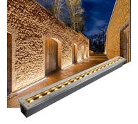 Luces Led Suelo Terraza Exterior - LED Foco Empotrable Al Aire Libre, Lámpara Empotrada LED Rectangular De CA 85-265V, Luces Exteriores Para Decoración De Patio Y Cubierta ( Color : Yellow Light , Siz