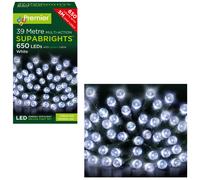 Luces LED Supabrights De Acción Múltiple Premier 650 En Cable Verde - Blanco