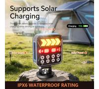 Luces LED Traseras Magnéticas Solares Recargables Bluetooth 12V/24V para Remolque,IP66 Impermeabl, Funcionamiento 20+ Horas, Pilotos Traseros Remolque Compatible con Caravanas, Camiones y Tractores