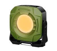 Luces Magnéticas Recargables: Luz De Trabajo COB De 2400 Lúmenes Con Atenuación Continua, Lámpara Portátil Giratoria De 360° Impermeable | Linterna Automotriz Ajustable Para Acampar En Garaje