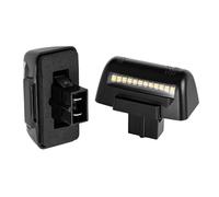 Luces Matricula Coche Placa Auto Para Ford Para Transit Para MK5 Para MK6 Para MK7 1985 A 2014 2 Tiras Luces LED Blancas Para Matrícula Con Almohadilla Algodón Negra Adecuadas