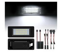 Luces Matricula Coche Placa Auto Para Passat Para R36 2X Luz Matrícula LED Canbus(White 1)