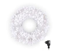 Luces Navidad Exterior, Guirnalda Luces Exterior 600 LEDs 100M IP44 Impermeable 8 Modos Flash de Luz Decoración para Navidad, Fiestas, Bodas, Patio, Dormitorio Jardines, Festivales (Blanco)