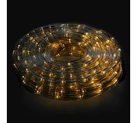 Luces Navidad Tubo Luz Blanca Calida 240 LEDs Uso Exteriores/Interiores Protección IP44 Rollo 10 Metros