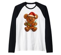 Luces navideñas mágicas navideñas con diseño de ratón de Jengibre Camiseta Manga Raglan