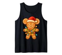 Luces navideñas mágicas navideñas con diseño de ratón de Jengibre Camiseta sin Mangas