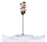 Luces Navideñas Solares: Estaca De ABS De Hierro Con Luz Cálida, Iluminación Decorativa LED Solar De Temporada, Iluminación Decorativa Navideña Para Exteriores | Guía De Pasarelas, Marcos De Entradas,