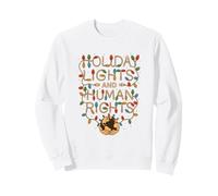 Luces navideñas y Derechos Humanos Navidad Justicia Social Sudadera