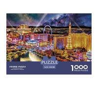 Luces Nocturnas de Ciudad Puzzle de 1000 Piezas Papel para Adultos Vista Nocturna Juego de Puzzle 1000 Piezas Relajación Hogar 52x38cm/1000pcs