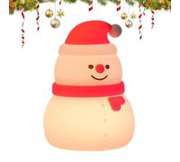 Luces nocturnas de Navidad, luces de árbol, colgantes, luz de Navidad de silicona con características de lámpara táctil coloridas, lámpara ambiental recargable para escritorio, mesa