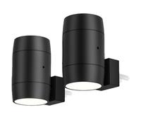 Luces Nocturnas Led, 1-2 Piezas Modernas Nocturnas Enchufe en la Pared, Brillo Ajustable 0-100Lm, Para el Baño de la Escalera del Dormitorio del Pasillo 2pc