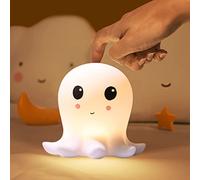 Luces nocturnas para habitación de niños, linda luz nocturna de pulpo para niños, lámpara de pulpo de silicona recargable con 8 colores que cambian, para decoración de habitación de niños y niñas