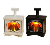 Luces para casa de muñecas, 2 Unidades, Mini Linterna para Chimenea, Chimenea LED sin Llama, Funciona con Pilas, para Muebles de casa de muñecas, decoración de Mesa para el hogar, Interior, 2, 8x1, 9