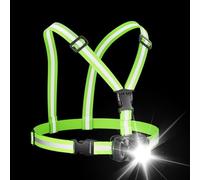 Luces Para Correr Para Corredores: Linterna Montada En El Torso, Módulo De Brillo De Gran Angular, Linterna Portátil Con Correa Segura, Ropa De Visibilidad Activa Resistente A La Intemperie | Accesori