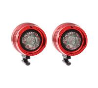 Luces para Crocs, 2 Faros Delanteros, Accesorio para Linternas para Crocks, Zapatos Impermeables IPX5, Faros Delanteros de Aleación de Aluminio, Accesorios para Niños y Adultos (Rojo)