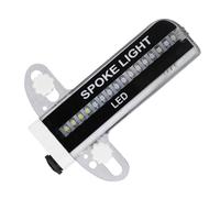 Luces para rueda de bicicleta - 5 x 3.86 x 0.59 pulgadas, 32 patrones de luz LED, dispositivo de iluminación de radios de bicicleta con interruptores manuales | Luz nocturna delantera y trasera para
