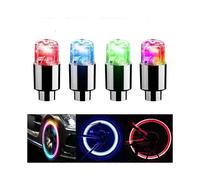 Luces para tapas de válvulas de neumáticos, 2 o 4 unidades, duraderas, para coches, motocicletas
