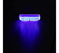 Luces para vehículos,Barra de luz estroboscópica solar intermitente | Mini luces de advertencia de peligro del faro de la cabeza de la luz de la rejilla de seguridad LED de alta visibilidad