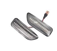 Luces Señal Giro Coche Luz LED Señal Giro Dinámica Para Espejo Lateral Lámpara Secuencial Intermitente,Para Volvo XC90, S80, XC70, V70, S60 (2001-2009) Luz Indicadora Espejo(Dynamic CrystelType)