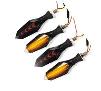 Luces Señal Giro Compatible Con CBR600RR 2003-2013 2 Pares De Luces Intermitentes Para Motocicleta Indicador De Flujo De Agua Luz De Freno Ámbar