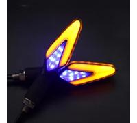 Luces Señal Giro Compatible Con XADV Para CB400 Para CB500X Para CBR500R Luces De Giro Delanteras Y Traseras De 12 V Para Motocicleta, Luz Intermitente Roja Y Azul