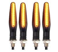 Luces señal Giro LED 2/4 Uds. Intermitentes para Motocicleta Luz LED 12 Intermitentes Indicador Intermitente 12V Luces Intermitentes Motocicleta Universal
