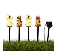 Luces solares de calabaza de Halloween para exteriores, 8 modos de | Lámparas solares de PVC grueso impermeable IP65, control de sensor automático, 8 modos ideales para decoración de fiestas de