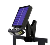 Luces solares de canalón - Luces solares de pared con clip | Iluminación de valla con sensor de movimiento, reflector de jardín para patio, garajes, entradas del hogar, césped, piscina, balcón, patio