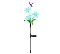 Luces Solares De Flores Colibrí Realista Resistente Al Agua