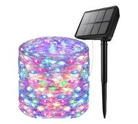 Luces Solares Estrellas De Jardín Al Aire Libre Iluminación De Cadena LED Impermeable Para Toldo De Pérgola De Cerca, Estrellas Decorativas Colgantes Fiesta De Verano Barbacoa De Navidad |
