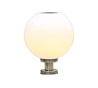 Luces solares europeas para postes, lámpara de muelle de acero inoxidable para exteriores, farol de bolardo para césped externo, tapas impermeables con energía solar para puerta de entrada, jardín, p