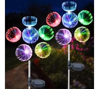 Luces Solares Exterior 2 Pieza LED Medusa Lámparas para Jardín 2 Modos Iluminación Impermeable Decoración Lámparas Exteriores Solares para Navidad Patio Regalos para Mujeres