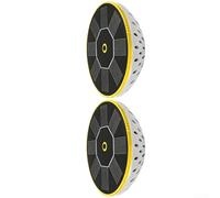 Luces solares flotantes impermeables IPX8 | LED multicolor que cambia con control remoto | Luz solar de paisaje para piscinas sobre el suelo y jacuzzis (2 piezas amarillas)