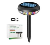 Luces solares,Impermeable 3 modos de iluminación ambiental,Luces de camino al aire libre con cambio de color | Para patio jardín, terraza césped, pasillo, decoración de casa, fiesta de Navidad