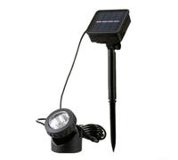 Luces solares impermeables IP68 ajustables para estanque para jardín y camino, alimentadas por energía solar con sensor de luz integrado para iluminación automática del atardecer al amanecer (1)