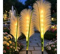 Luces Solares LED Exterior Jardin,3 Piezas LED Luces Solares al Aire Libre,Lámpara Solar para Exterior,Luces Solares de Jardín,Luces Solares de Jardín,para Jardin Paisaje Césped Patio Pasarela