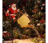 Luces Solares Navideñas: Decoración de Jardín Led de Papá Noel Ip65, Luces Solares Navideñas Para Hervidor, Para Decoración de Pasarelas de Patio Al Aire Libre, Regalos Únicos de Navidad Warm Light