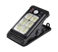 Luces Solares Para Al Aire Libre,Luz LED Con Detector De Movimiento Con Pinza - Luces Solares LED Exteriores Impermeables Para Terraza - Para Patio Trasero Terraza Balcón A