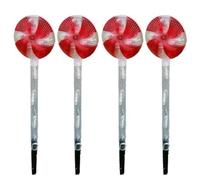 Luces solares para césped, luces de bastón de, luces de de Navidad, 4 piezas de piruletas de Navidad, decoraciones al aire libre con estacas, luces LED solares para de