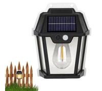 Luces solares para patio - Luz de seguridad impermeable IP65, lámpara de pared exterior con luz solar LED | iluminación de porche, iluminación de valla de puente, linterna solar de