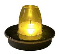 Luces solares para piscina, velas de iluminación recargables impermeables, velas flotantes alimentadas por energía solar, para estanque al aire libre, lago, piscina, bañera de agua, jardín, exterior
