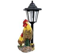 Luces Solares Para Senderos, Gallina Decorativa de Resina Divertida, Resistente a la Intemperie, Luces Solares Exteriores Impermeables, Para Jardín Patio Césped Terraza Paisaje Granja Cumpleaños De In