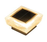 Luces Solares Para Valla | 2 Unidades Luces Solar Para Terraza Impermeables - Lámpara LED Para Postes De Valla Portón Sendero Balcón Escaleras Entrada Jardín Trasero