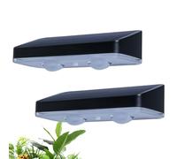 Luces Solares Para Valla Exterior,Iluminación LED Impermeable 3 Niveles,Luz De Pared Para Jardín - Para Paisaje Escaleras Escalones Jardín Patio Sendero Patio Trasero Terraza Barandillas Pared