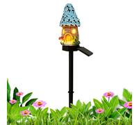 Luces Solares Seta - Lámpara LED Estatua Cabaña con Encendido/Apagado Automático | Decoración de Jardín con y Casas de | Porche Jardín Césped Sendero Entrada Patio Balcón Patio Trasero Macizo De Flore